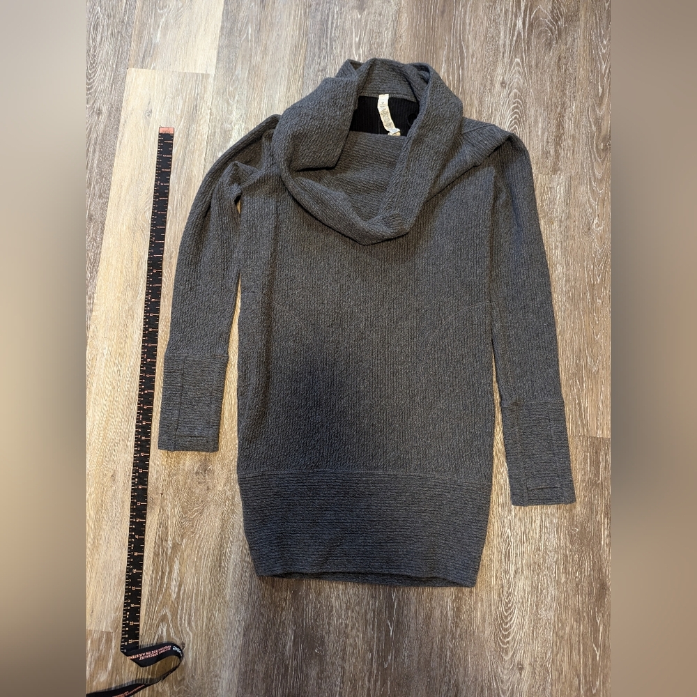Lululemon Grey Cowl Neck Sweater dress